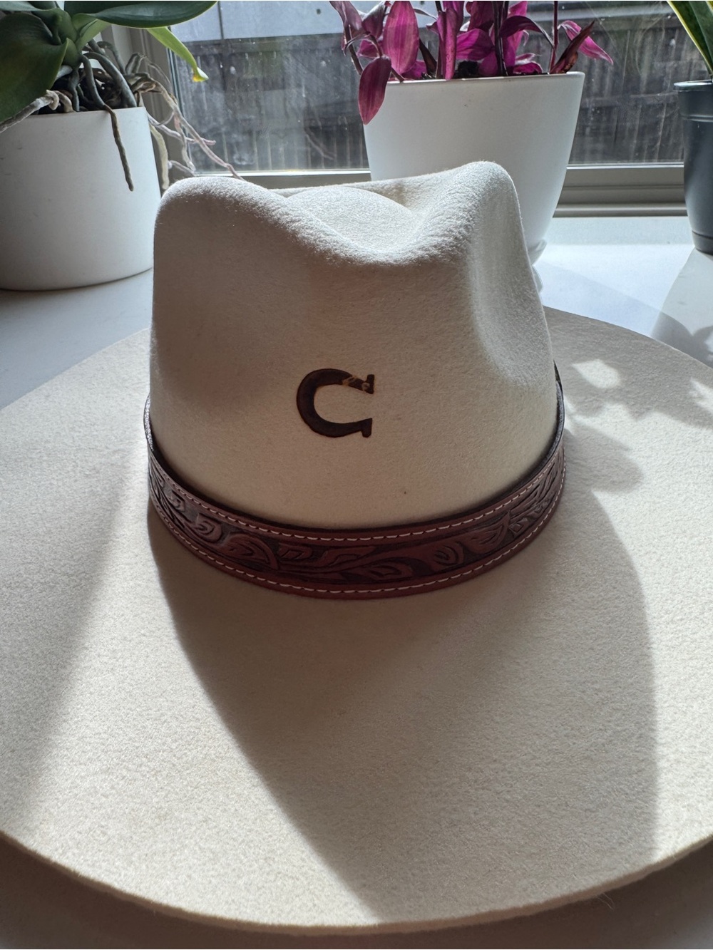Charlie 1 Horse White Sands Ivory Wool Felt Western Hat M
